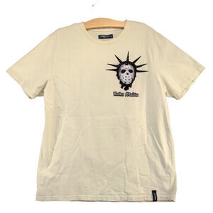 Roku Studio Women's Ghost Town Jason Voorhees T-Shirt Cream 2XL Rhinestone